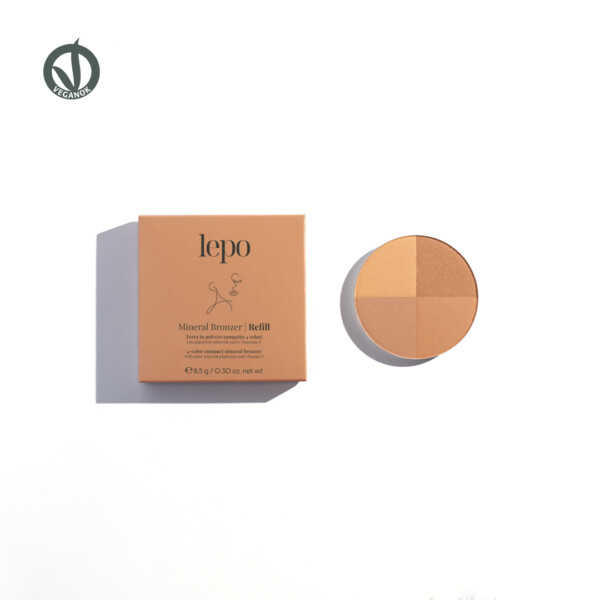 REFILL - MINERAL BRONZER Terra minerale compatta 4 colori con pigmenti minerali puri e vitamina E