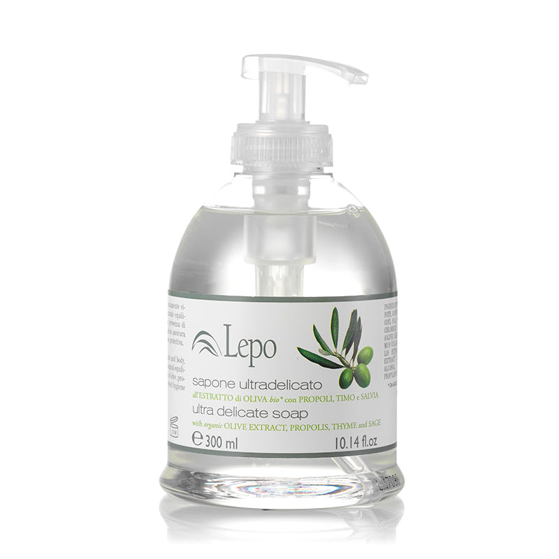 ULTRADELICATE SOAP with organic olive oil extract, propolis, thyme and sage