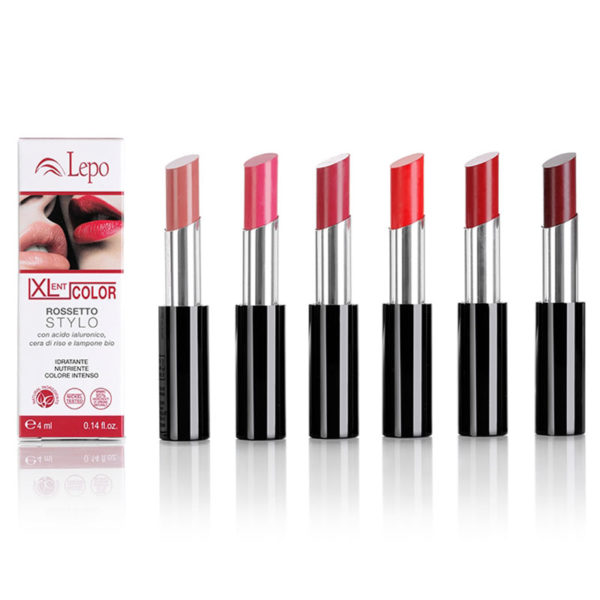 XLENT COLOR - ROSSETTO STYLO all'acido ialuronico, cera di riso ed estratto di lampone bio - Image 2