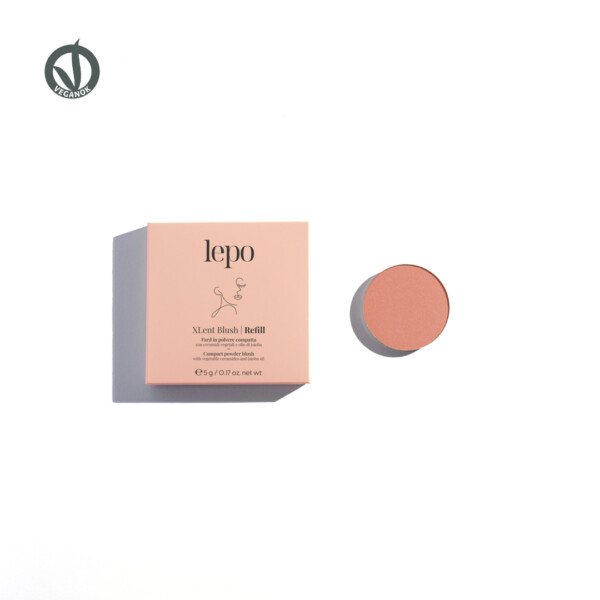 REFILL - XLENT BLUSH Fard in polvere compatta con ceramidi vegetali e olio di jojoba